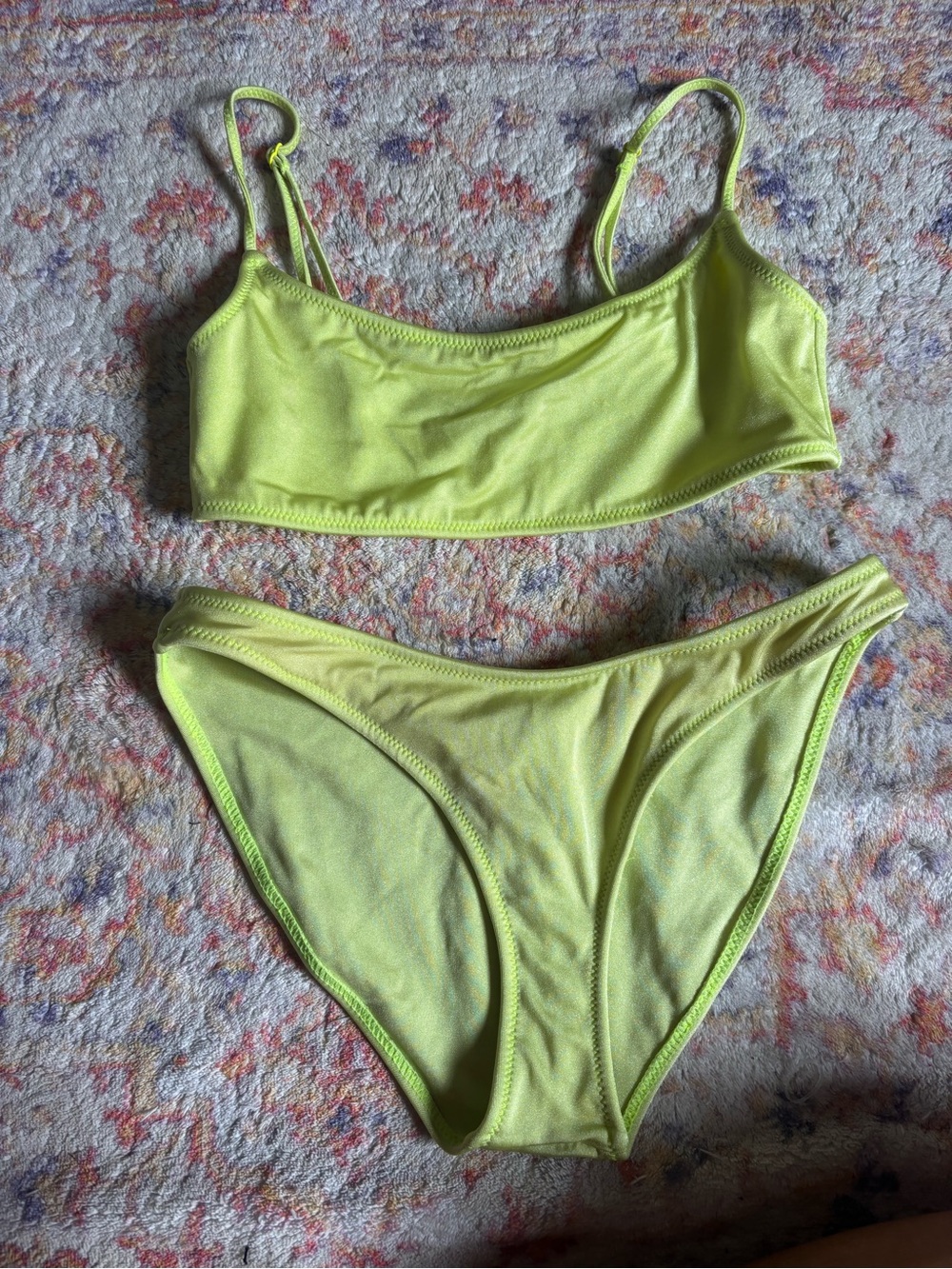 Triangl neon yellow mica bikini